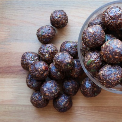 Energy ball με κακάο χωρίς ζάχαρη