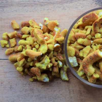 Pretzel με μέλι και μουστάρδα